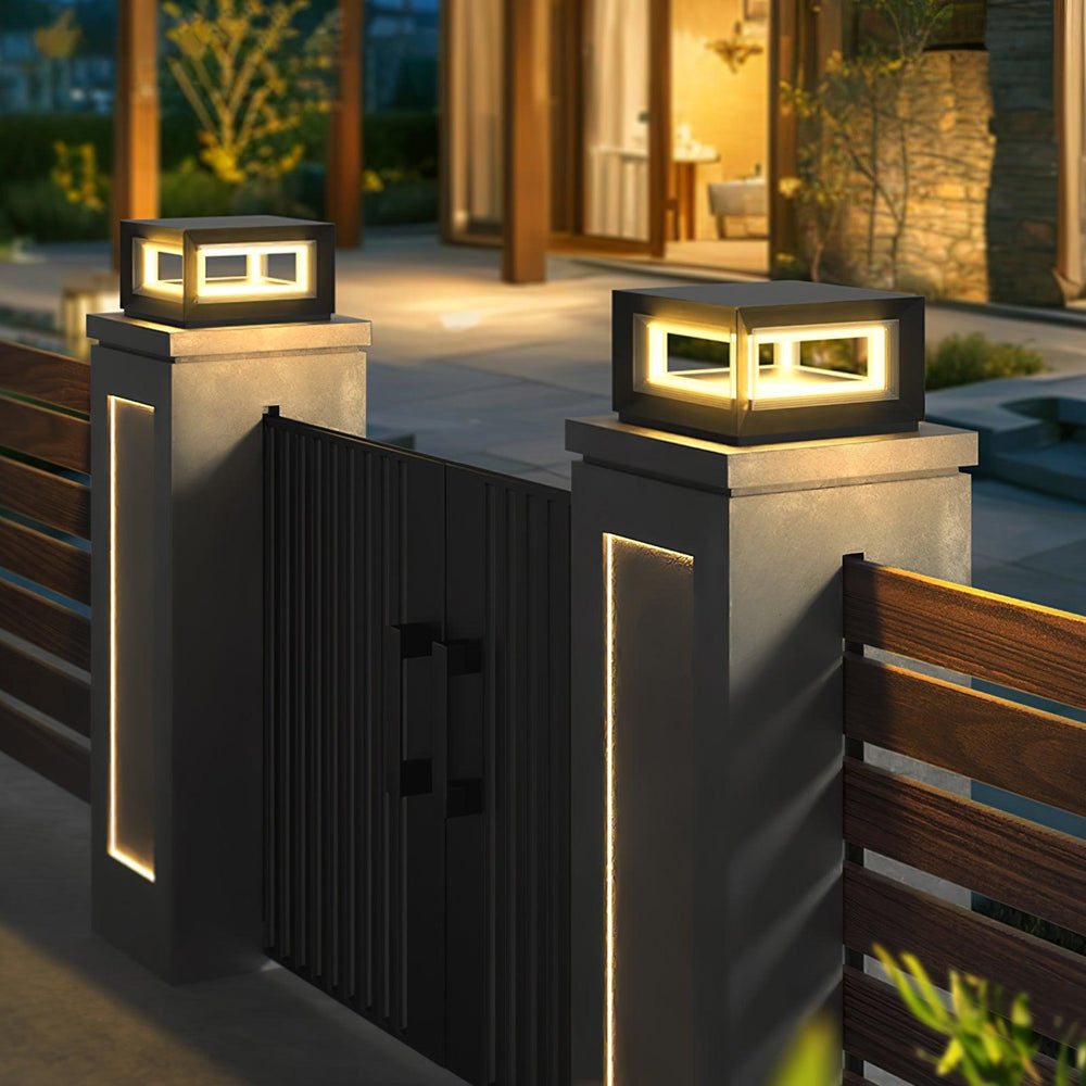 Light Cube Outdoor Post Light - Vakkerlight