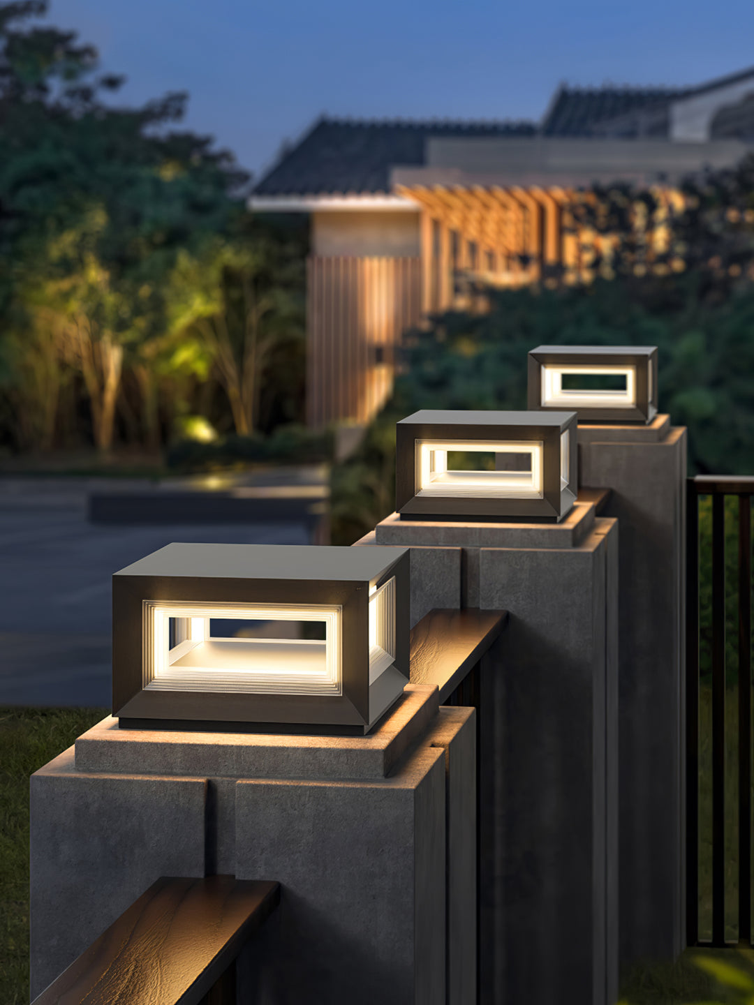 Light Cube Outdoor Post Light - Vakkerlight