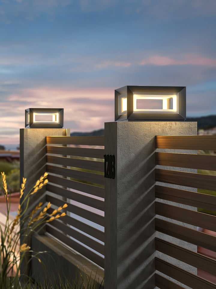 Light Cube Outdoor Post Light - Vakkerlight