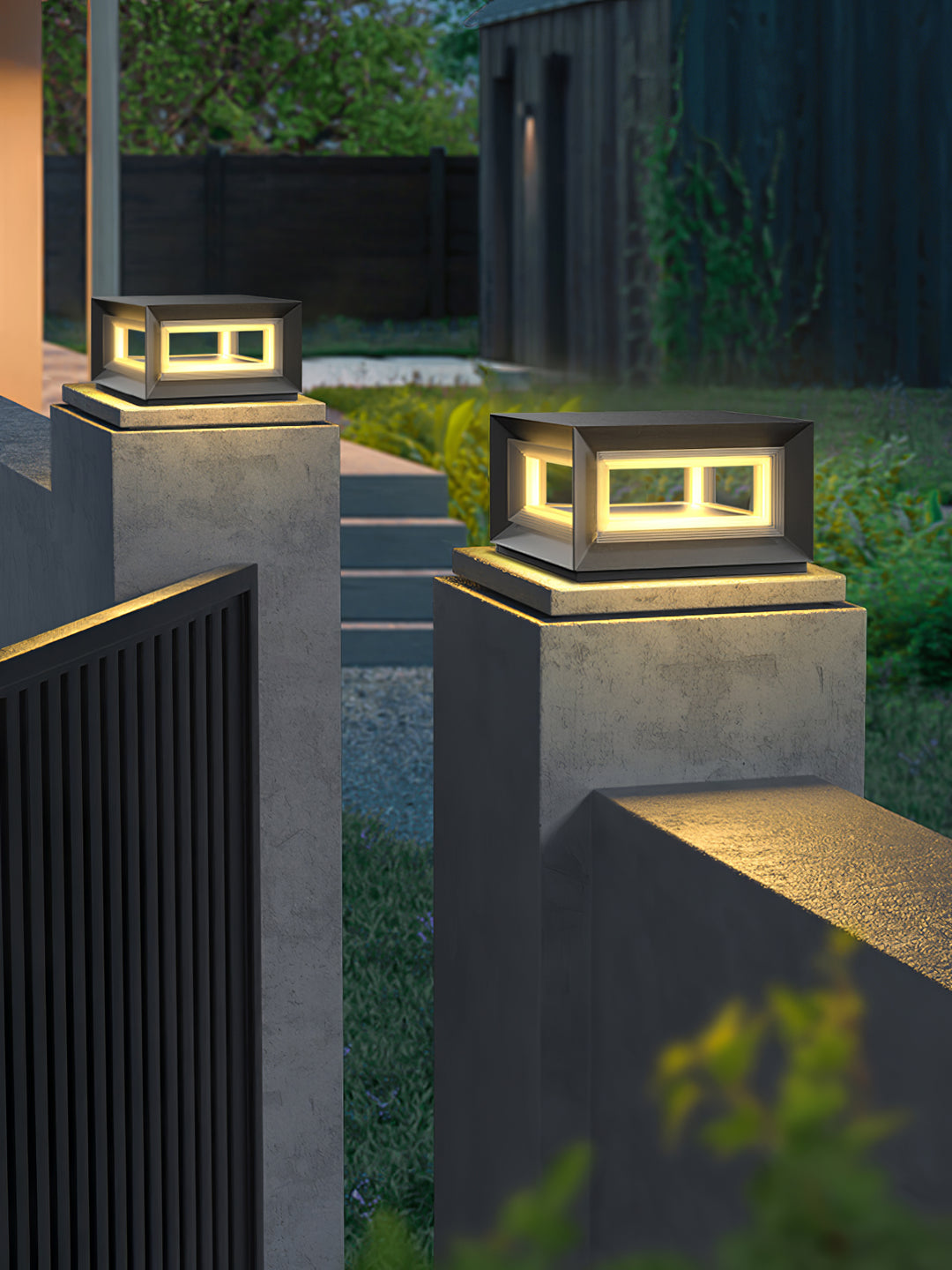 Light Cube Outdoor Post Light - Vakkerlight