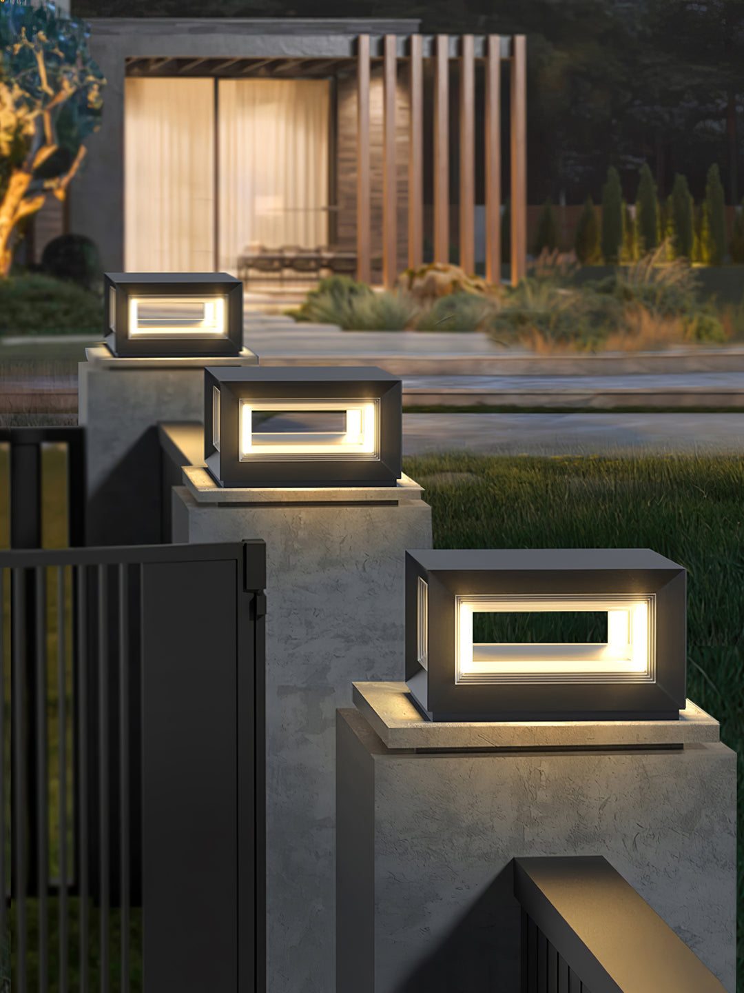 Light Cube Outdoor Post Light - Vakkerlight