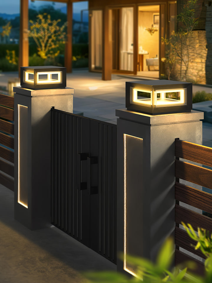 Light Cube Outdoor Post Light - Vakkerlight