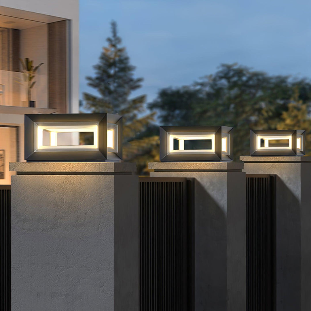 Light Cube Outdoor Post Light - Vakkerlight