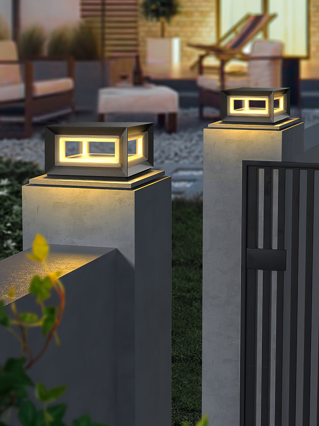 Light Cube Outdoor Post Light - Vakkerlight