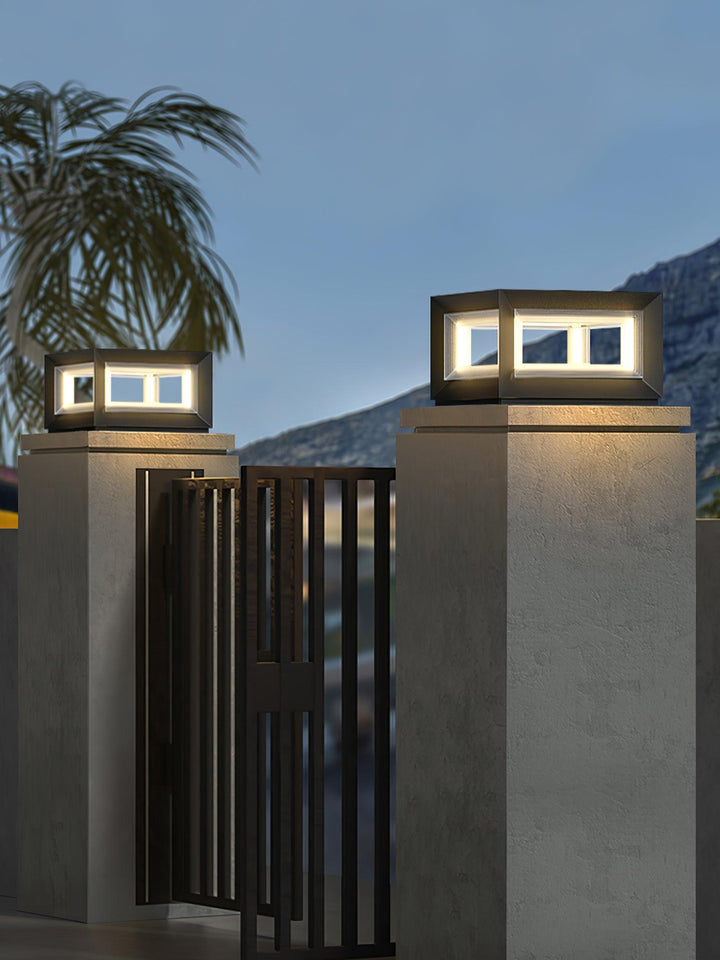 Light Cube Outdoor Post Light - Vakkerlight