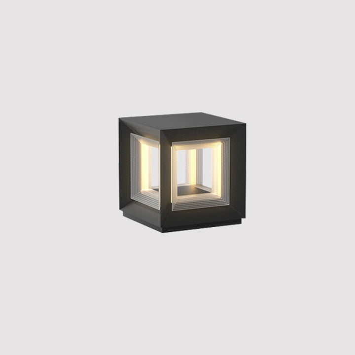 Light Cube Outdoor Post Light - Vakkerlight