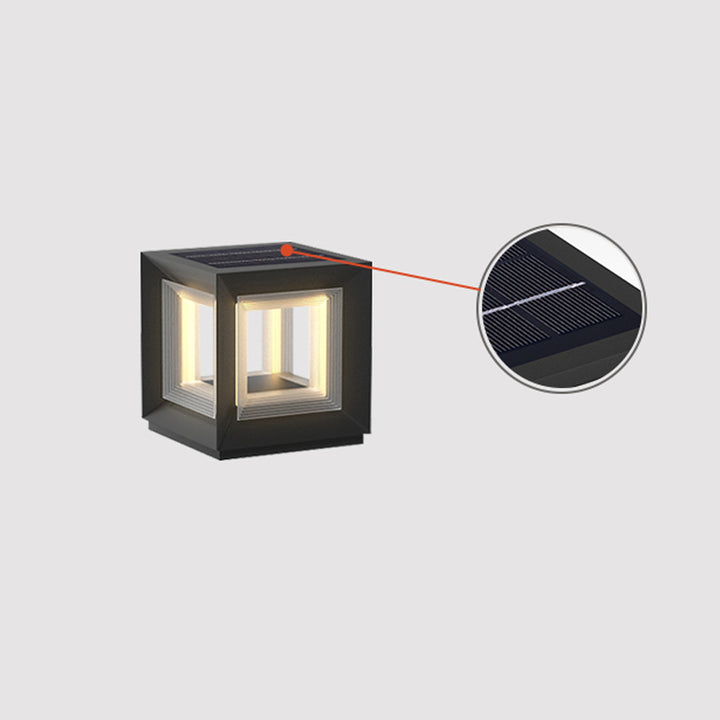 Light Cube Outdoor Post Light - Vakkerlight