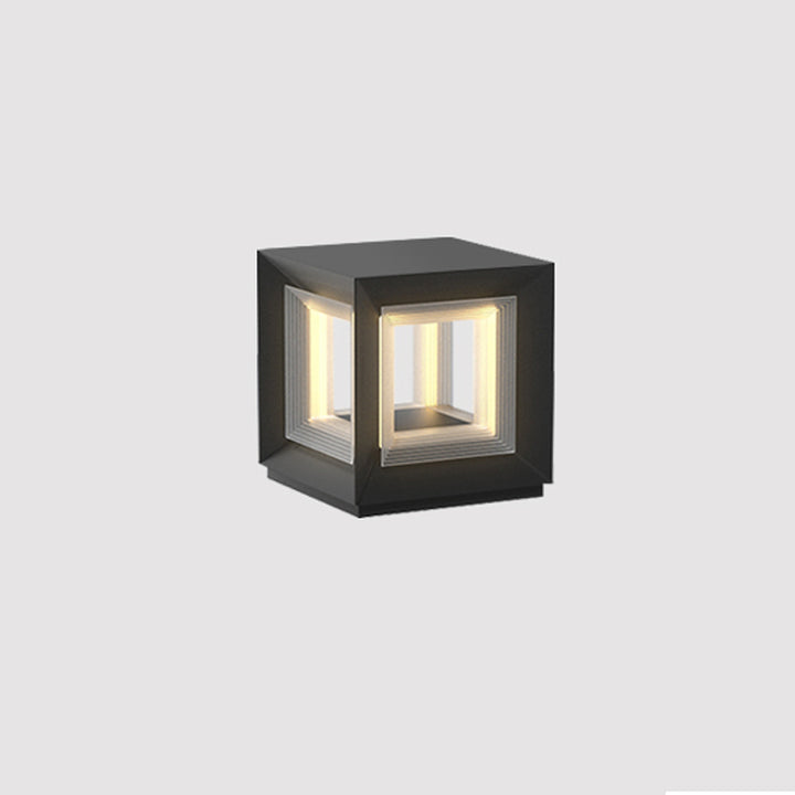 Light Cube Outdoor Post Light - Vakkerlight