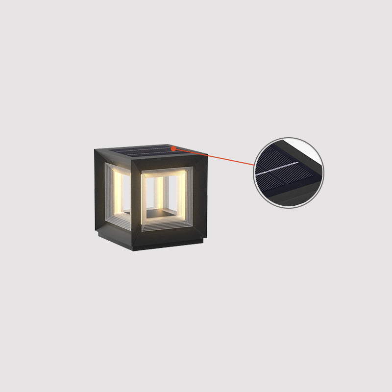 Light Cube Outdoor Post Light - Vakkerlight