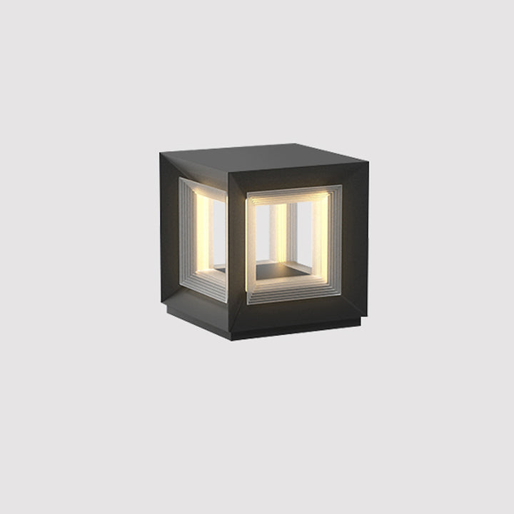 Light Cube Outdoor Post Light - Vakkerlight