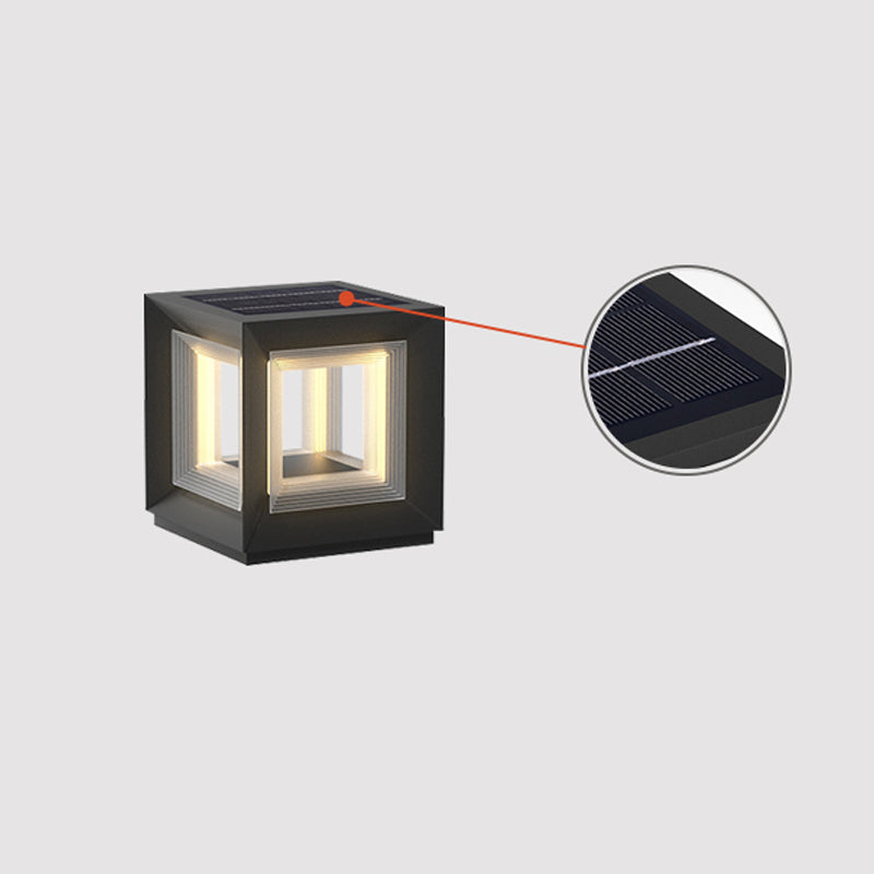 Light Cube Outdoor Post Light - Vakkerlight