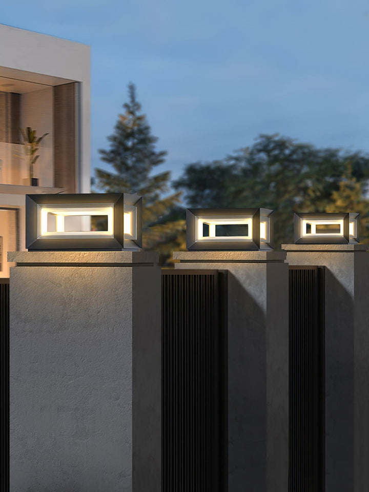 Light Cube Outdoor Post Light - Vakkerlight