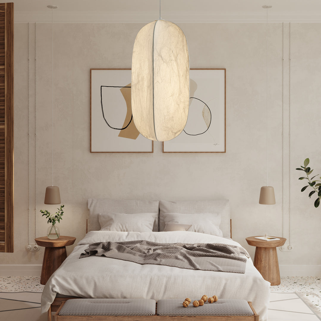 Lilian Silk Sphere Pendant Lamp