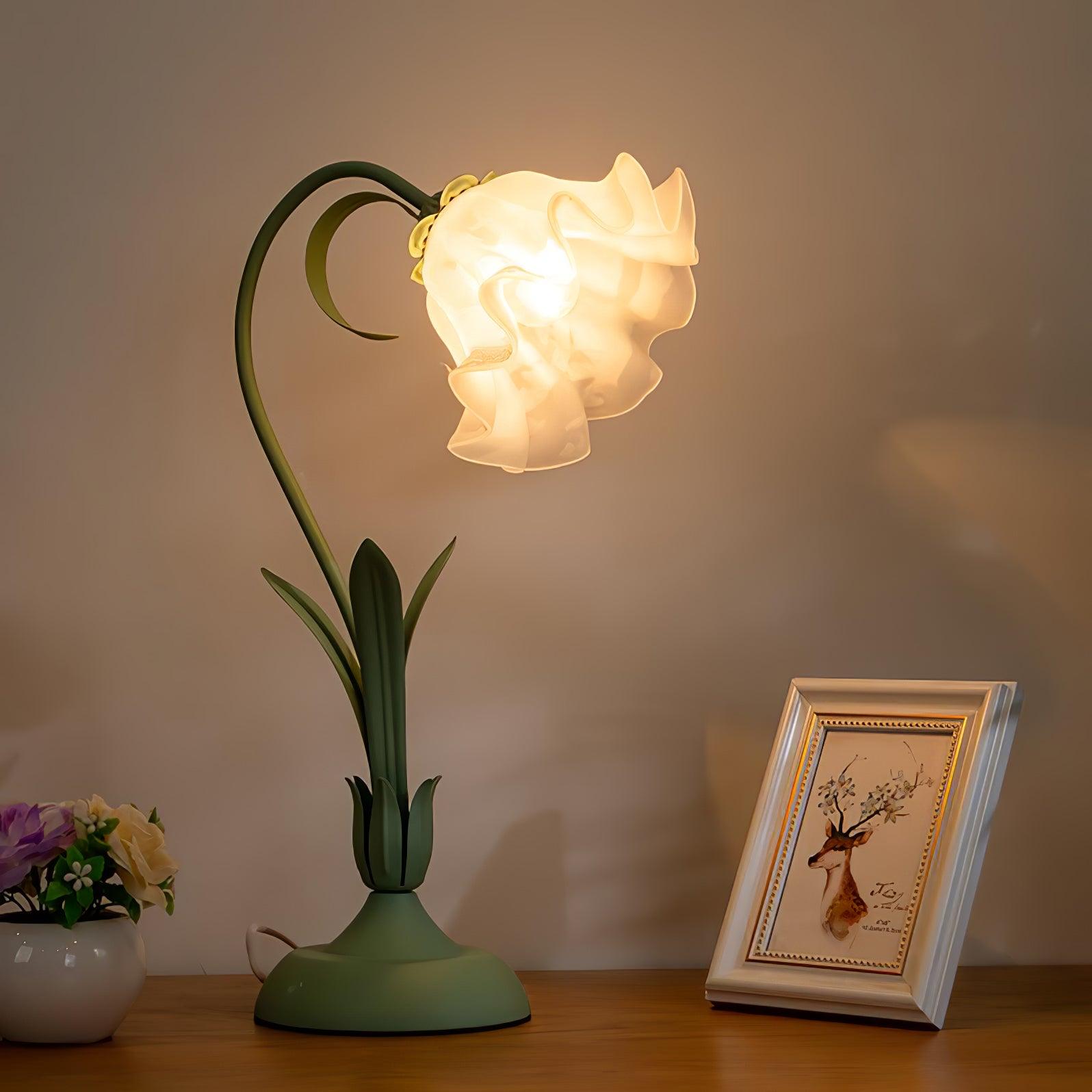 Sofyee Original Lily of The Valley Lamp/Beautiful Blessing/Original Night  Light/Natural Beauty/Fairy Lamp/Original Handmade Lamp (USB Finished
