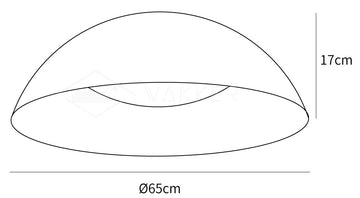 Lindby Juliven Luminária de Teto LED — Dimension drawings 1