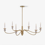 Linden Wave Arm Chandelier