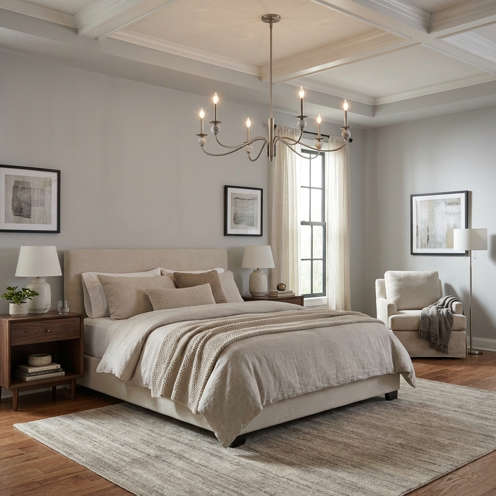 Linden Wave Arm Chandelier – detail 9