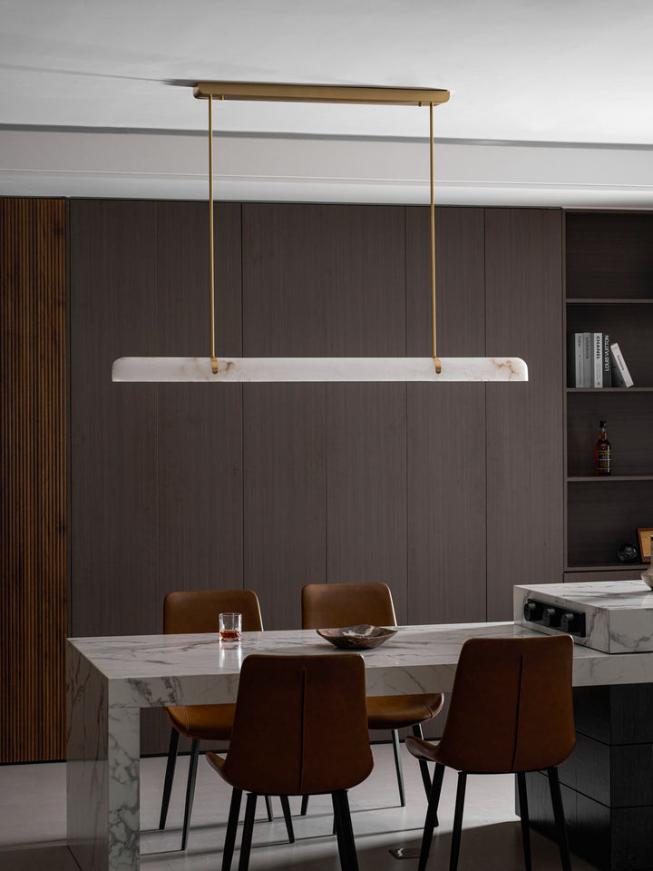 Linear Alabaster Chandelier