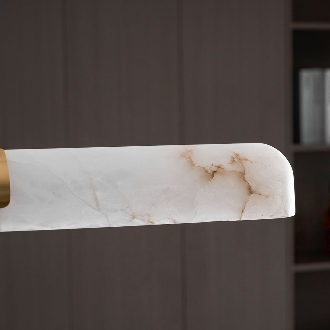 Linear Alabaster Chandelier