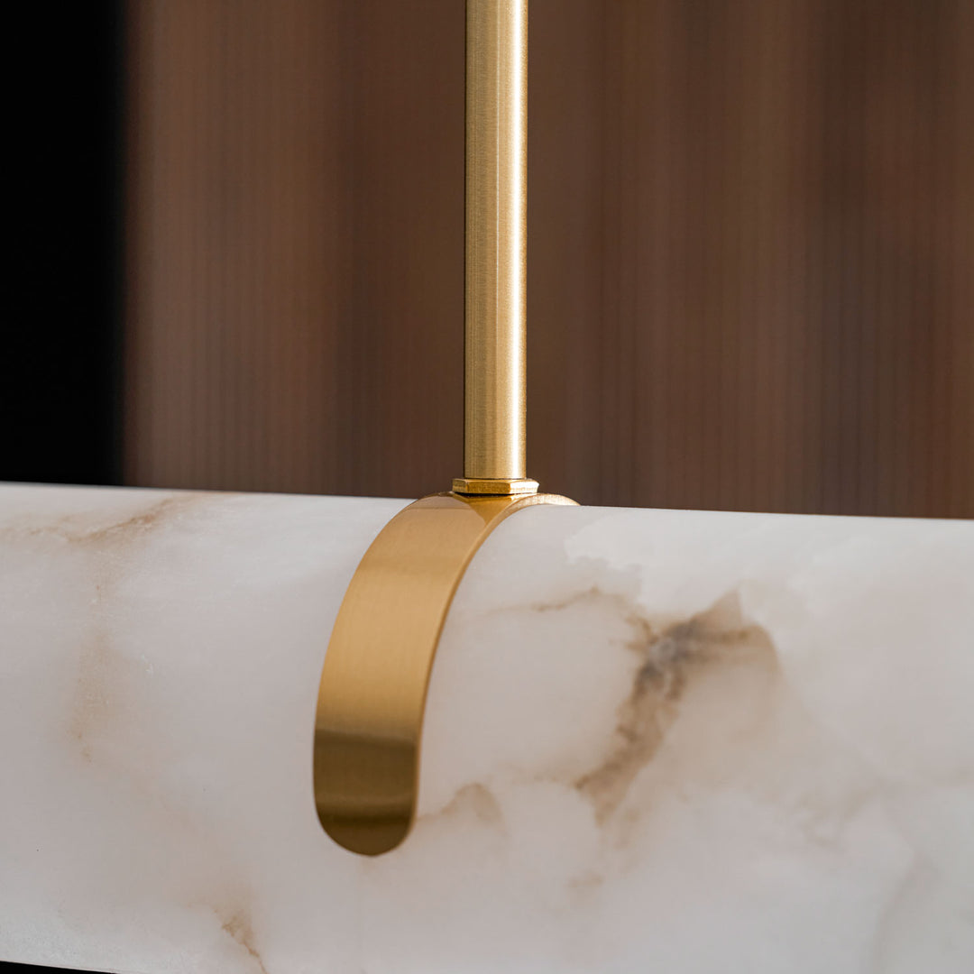Linear Alabaster Chandelier