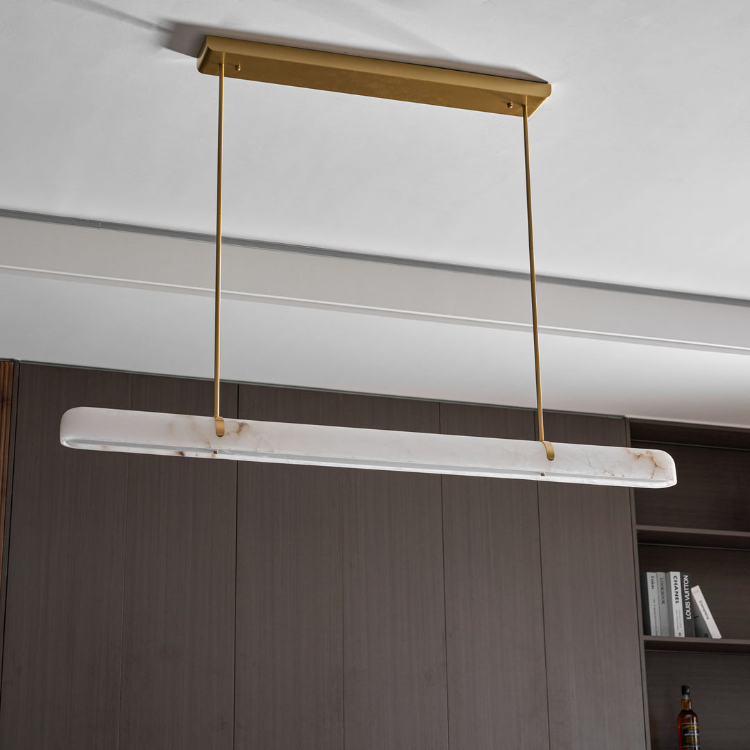 Linear Alabaster Chandelier