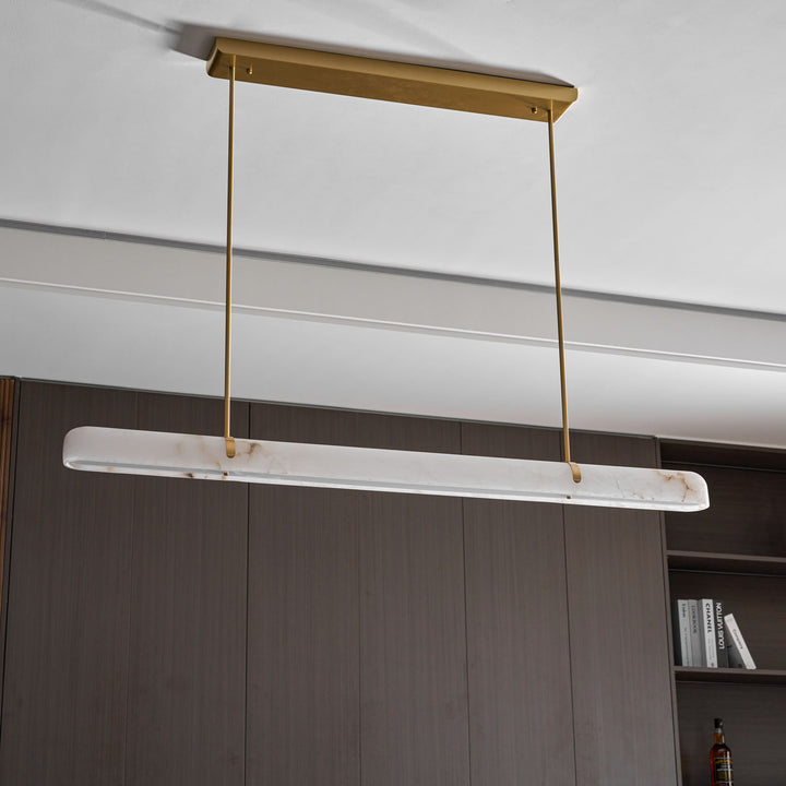 Linear Alabaster Chandelier