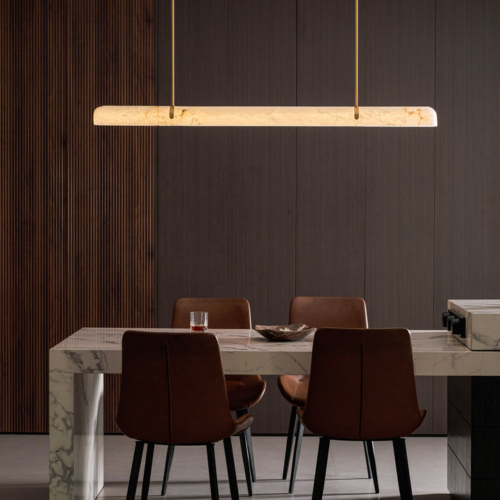 Linear Alabaster Chandelier