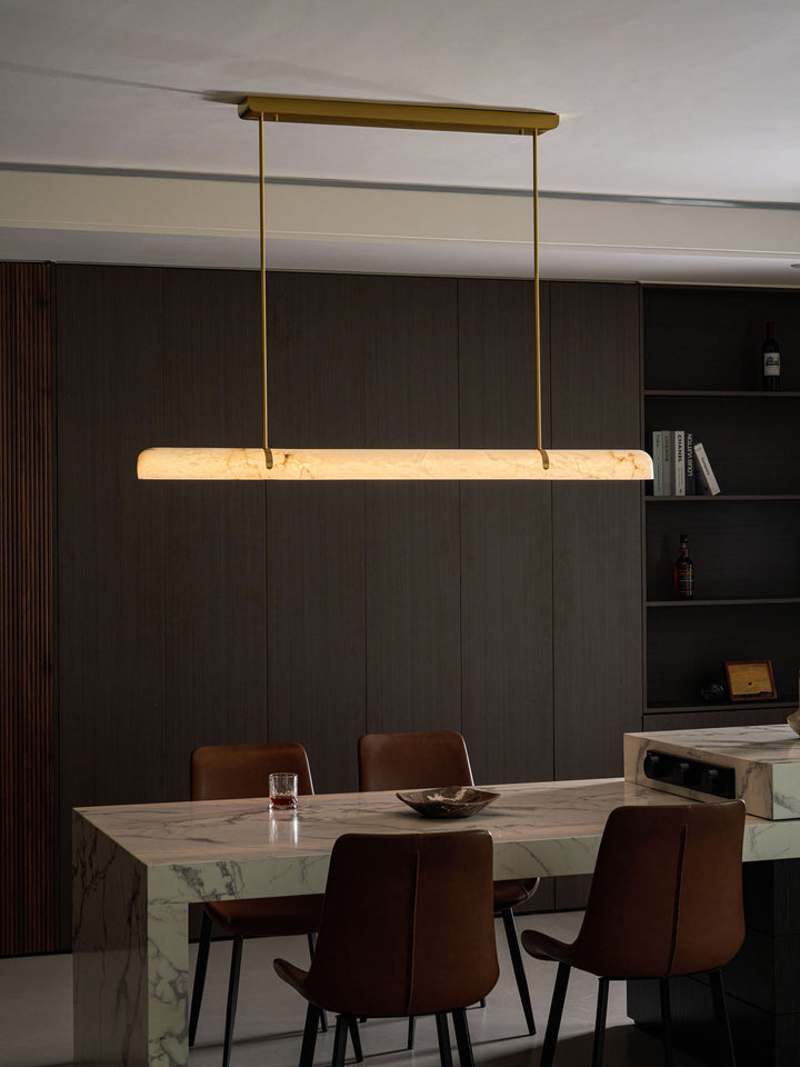 Linear Alabaster Chandelier