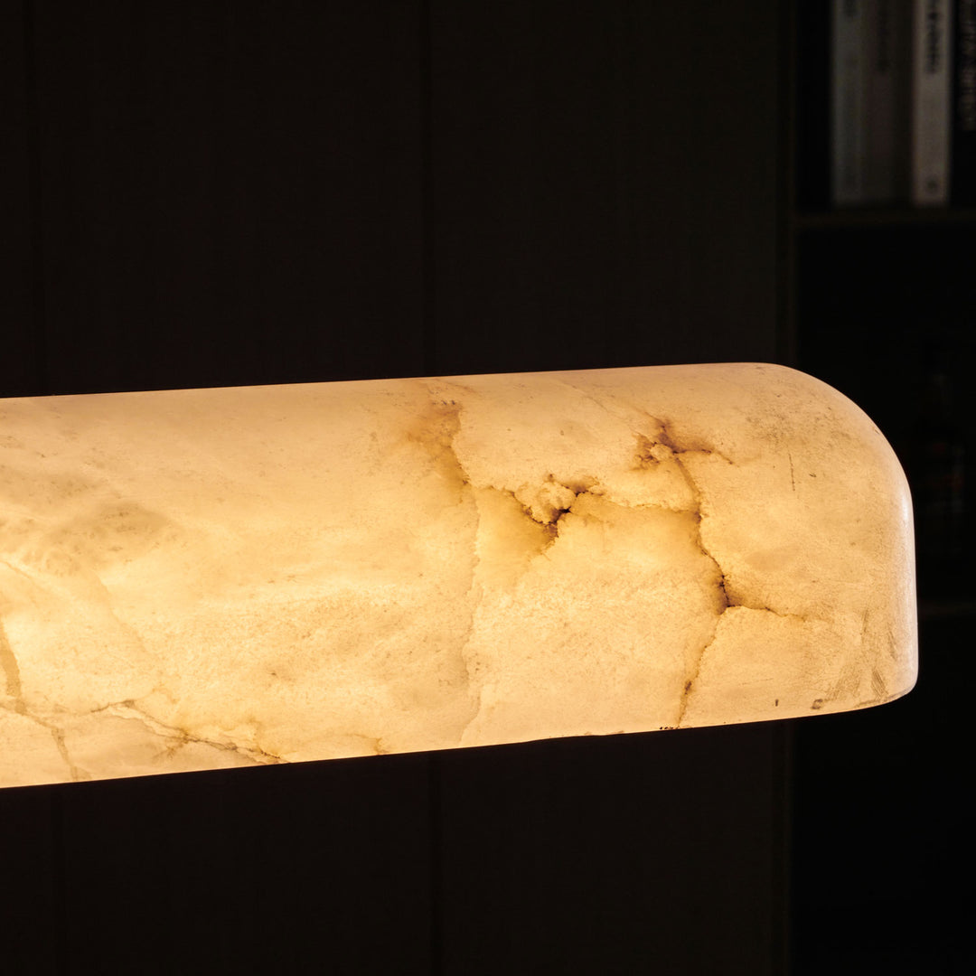 Linear Alabaster Chandelier