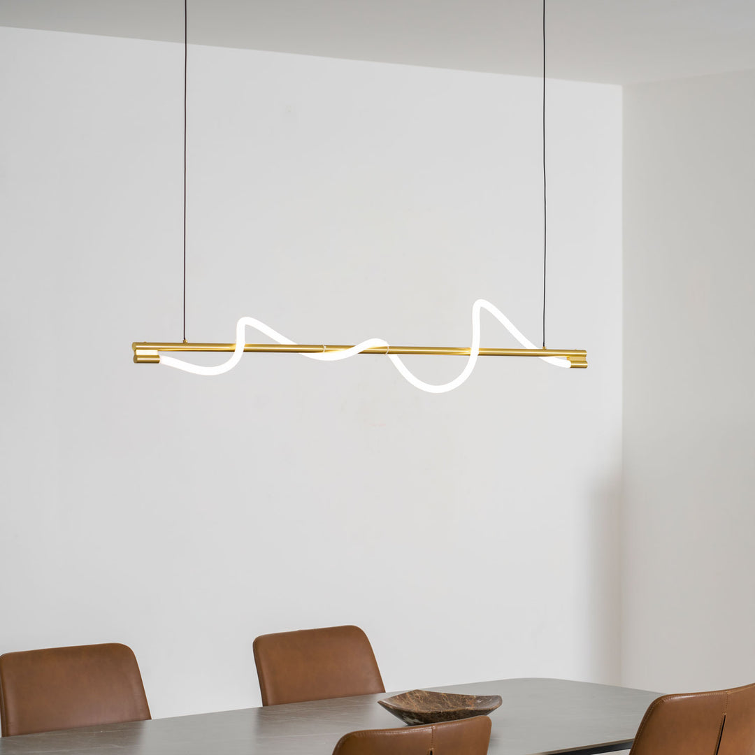 Linear Curve Island Pendant Lamp - Vakkerlight