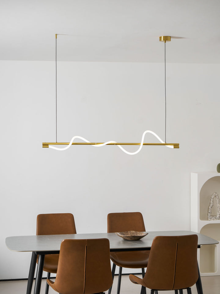 Linear Curve Island Pendant Lamp - Vakkerlight