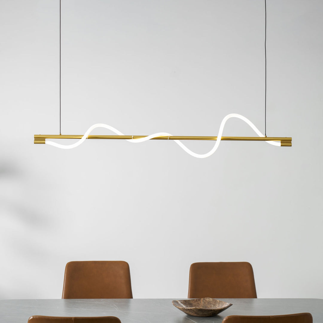 Linear Curve Island Pendant Lamp - Vakkerlight