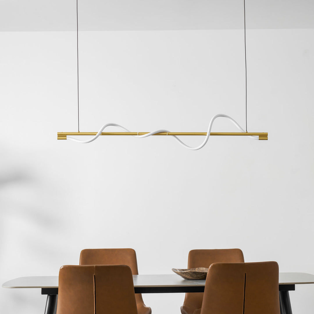 Linear Curve Island Pendant Lamp - Vakkerlight