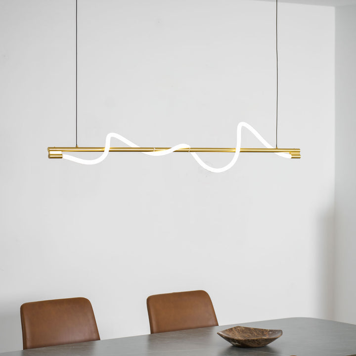 Linear Curve Island Pendant Lamp - Vakkerlight