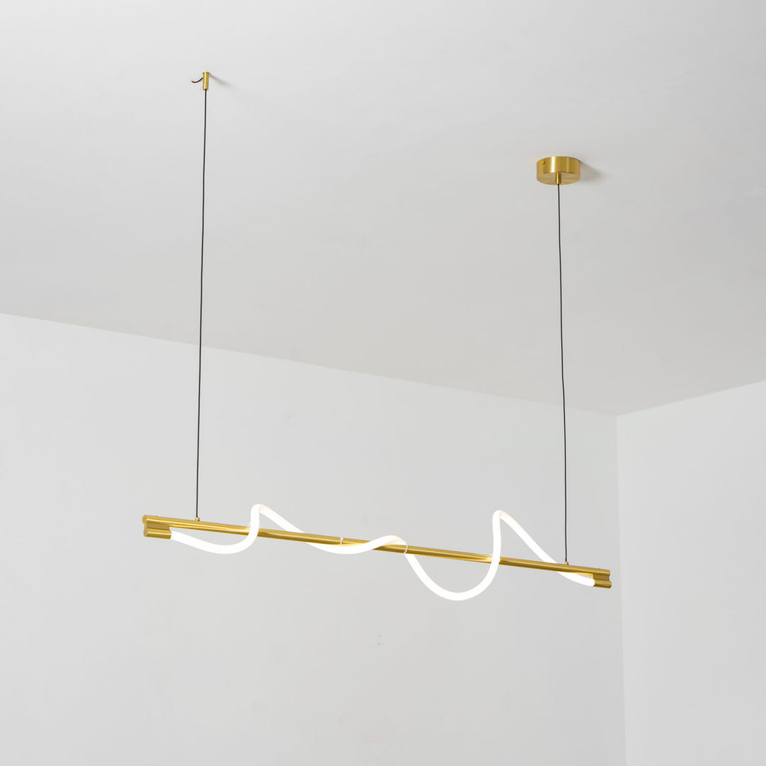 Linear Curve Island Pendant Lamp - Vakkerlight