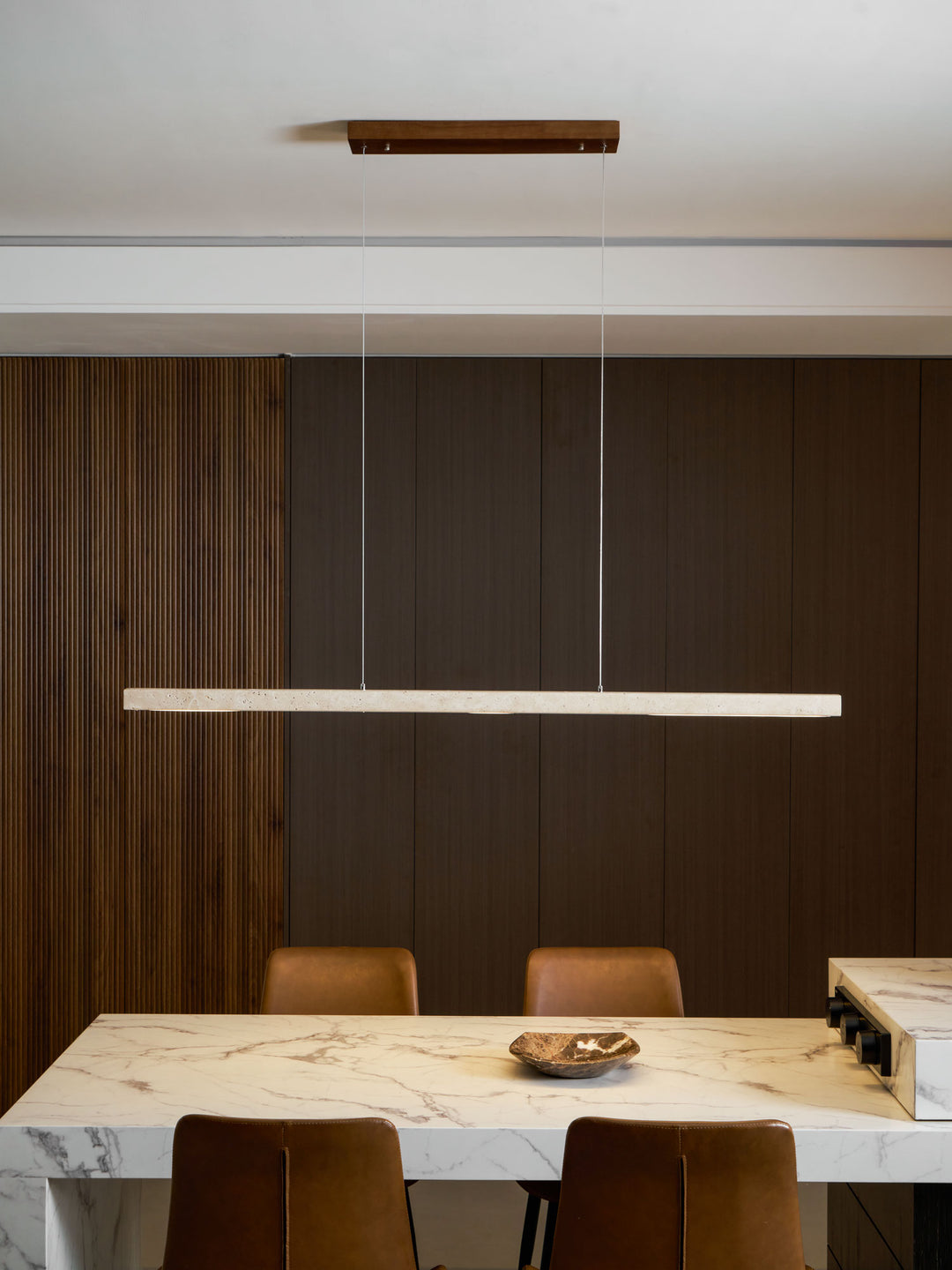 Linear Travertine Pendant Lamp - Vakkerlight