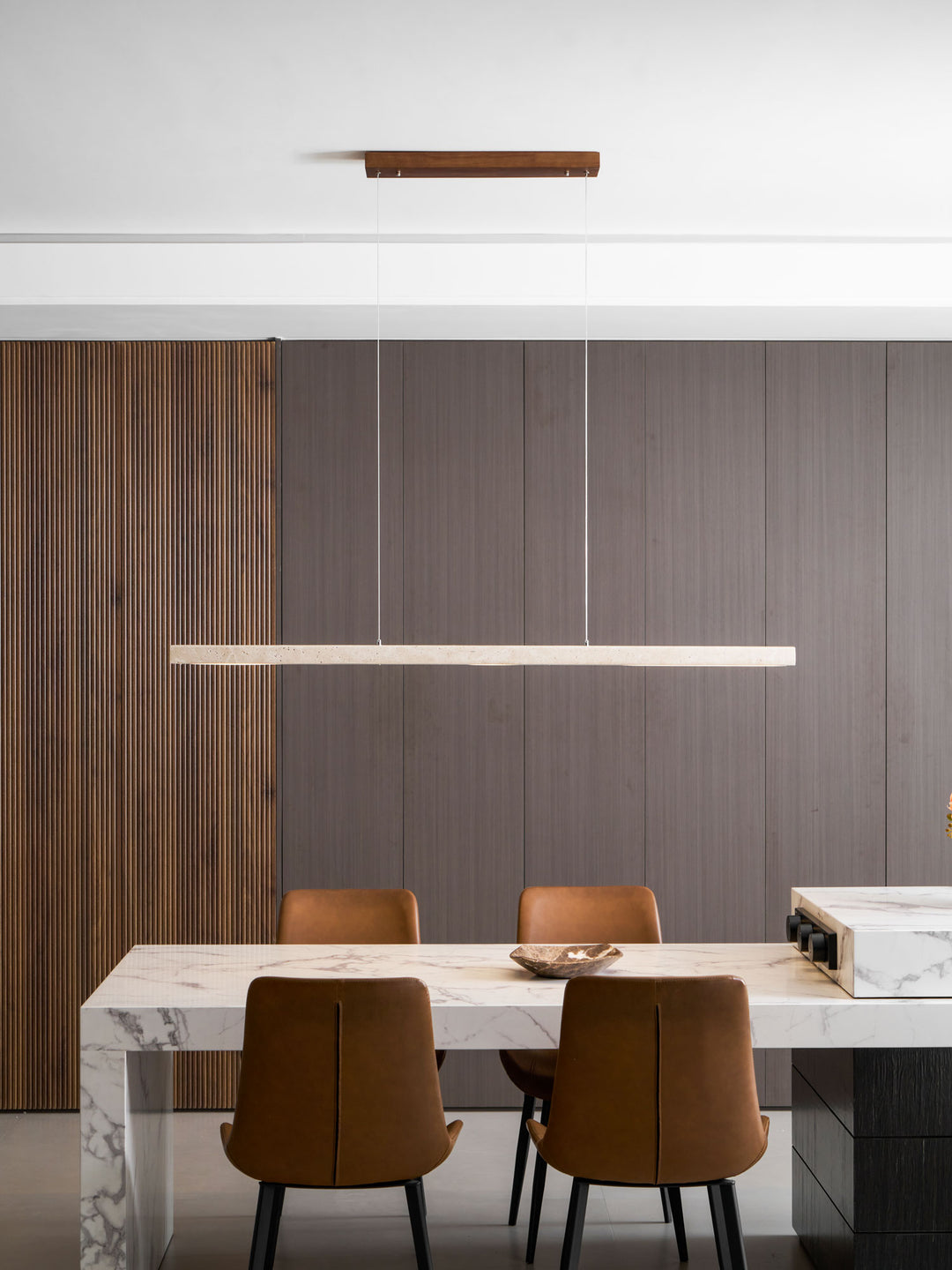 Linear Travertine Pendant Lamp - Vakkerlight