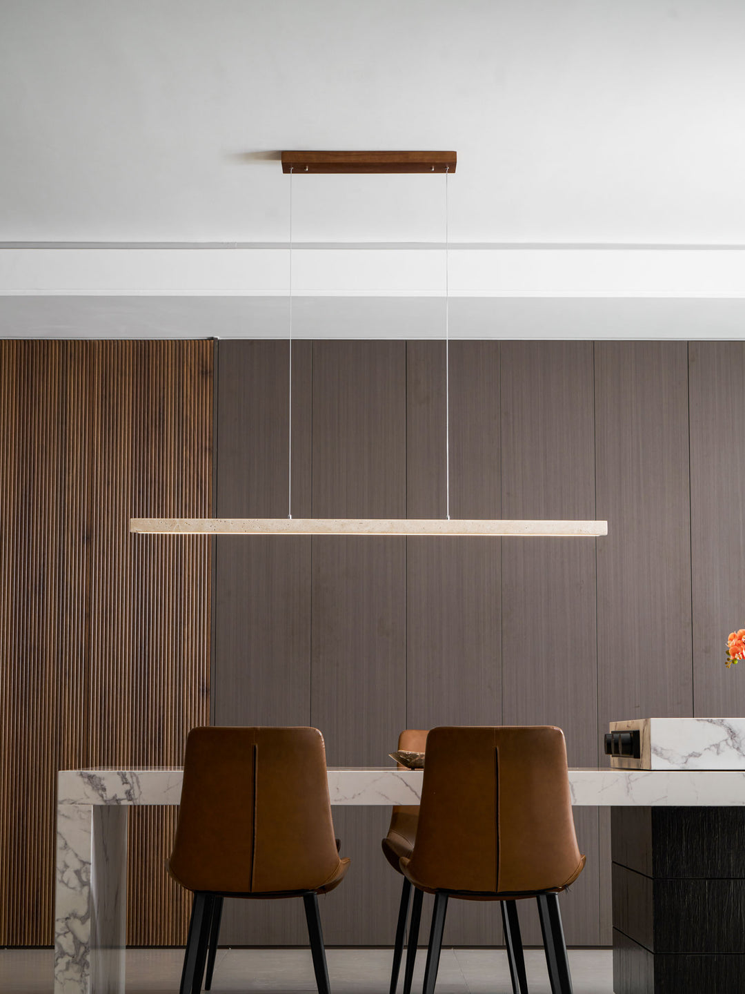 Linear Travertine Pendant Lamp - Vakkerlight