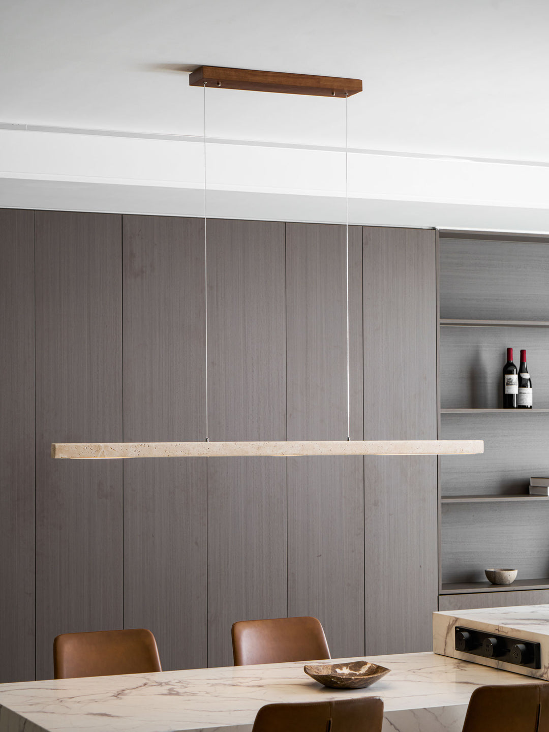 Linear Travertine Pendant Lamp - Vakkerlight