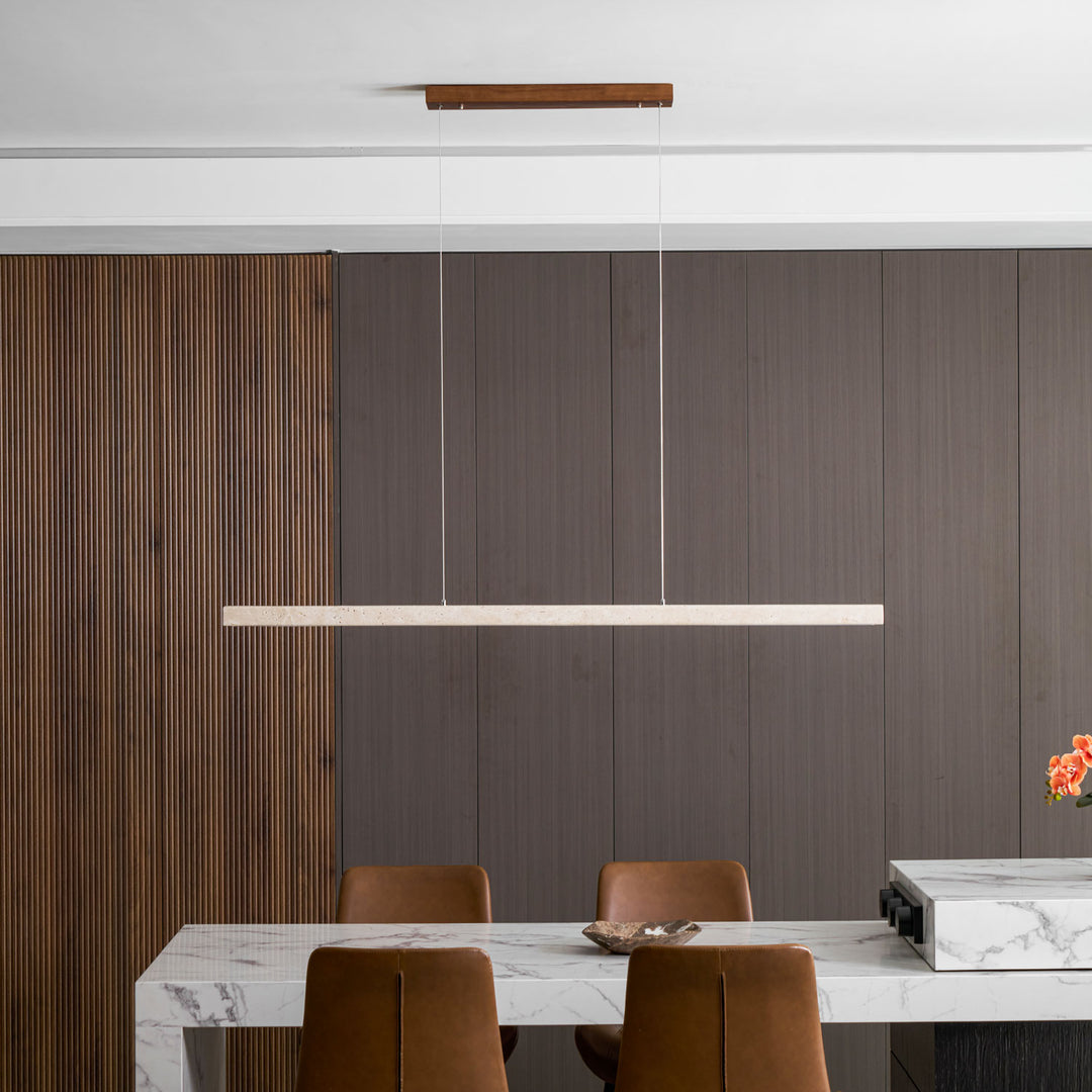 Linear Travertine Pendant Lamp - Vakkerlight