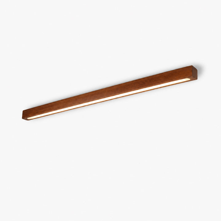Linear Wood Flush Mount Ceiling Light
