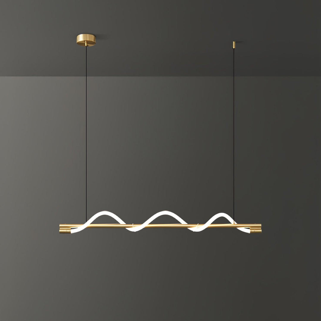 Linear Curve Island Pendant Lamp - Vakkerlight