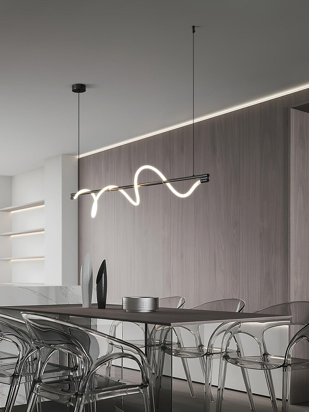 Linear Curve Island Pendant Lamp - Vakkerlight