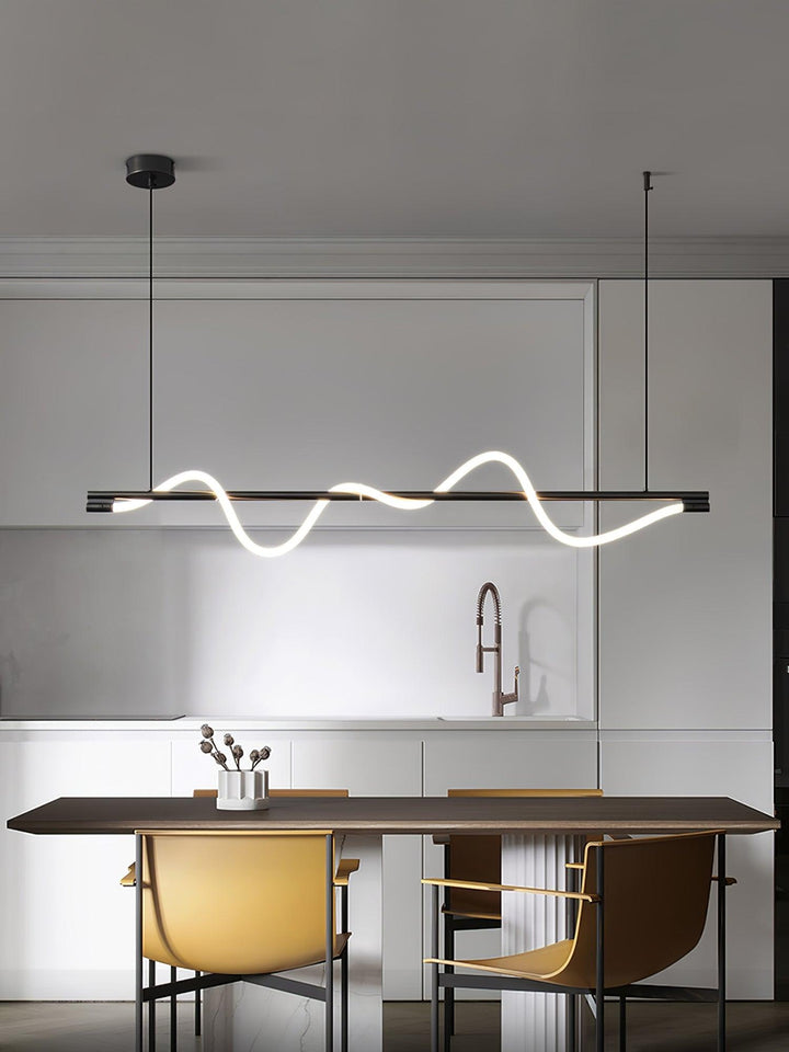 Linear Curve Island Pendant Lamp - Vakkerlight