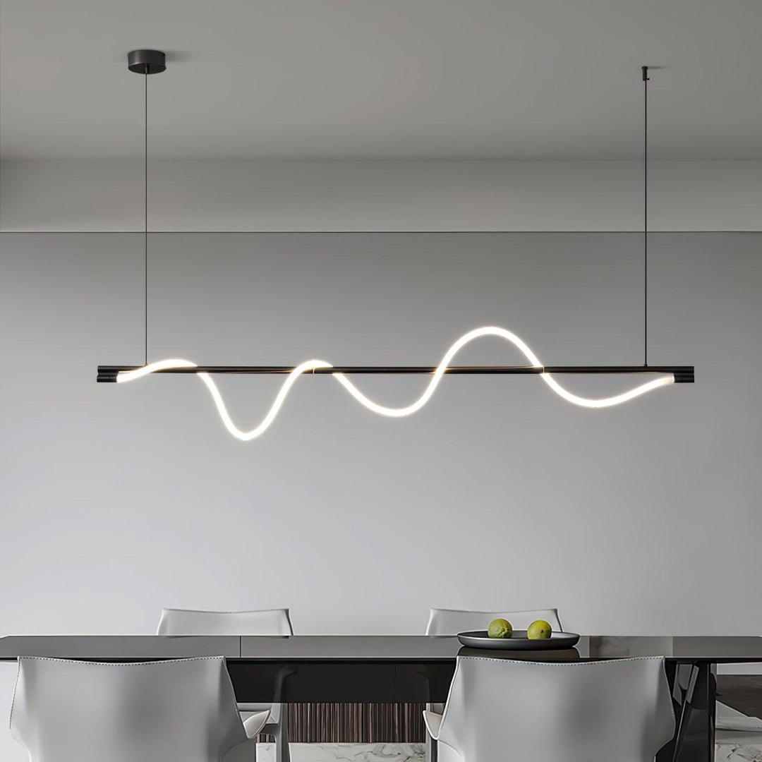 Linear Curve Island Pendant Lamp - Vakkerlight