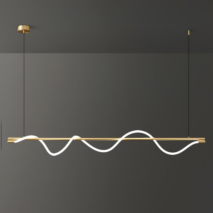 Linear Curve Island Pendant Lamp - Vakkerlight