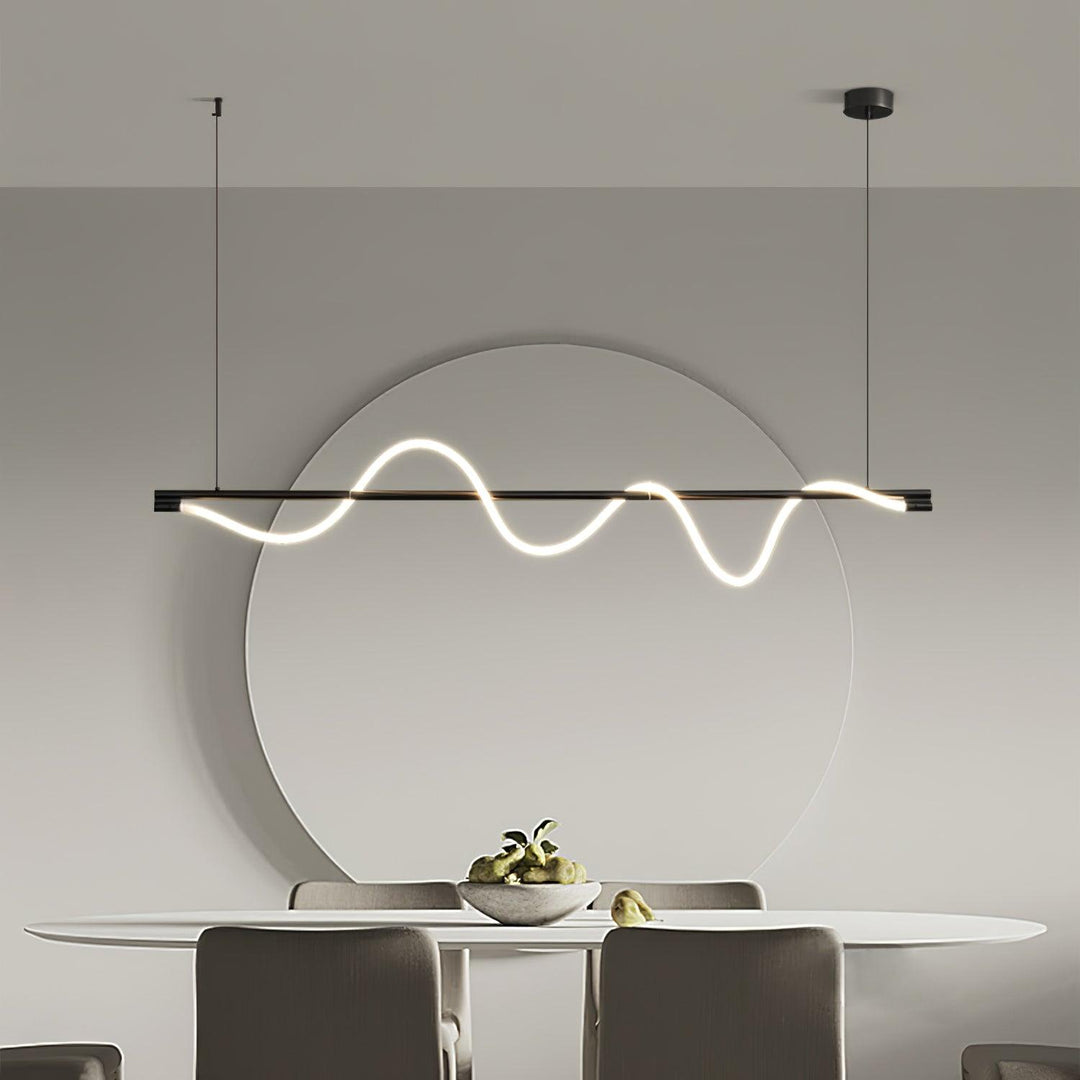 Linear Curve Island Pendant Lamp - Vakkerlight