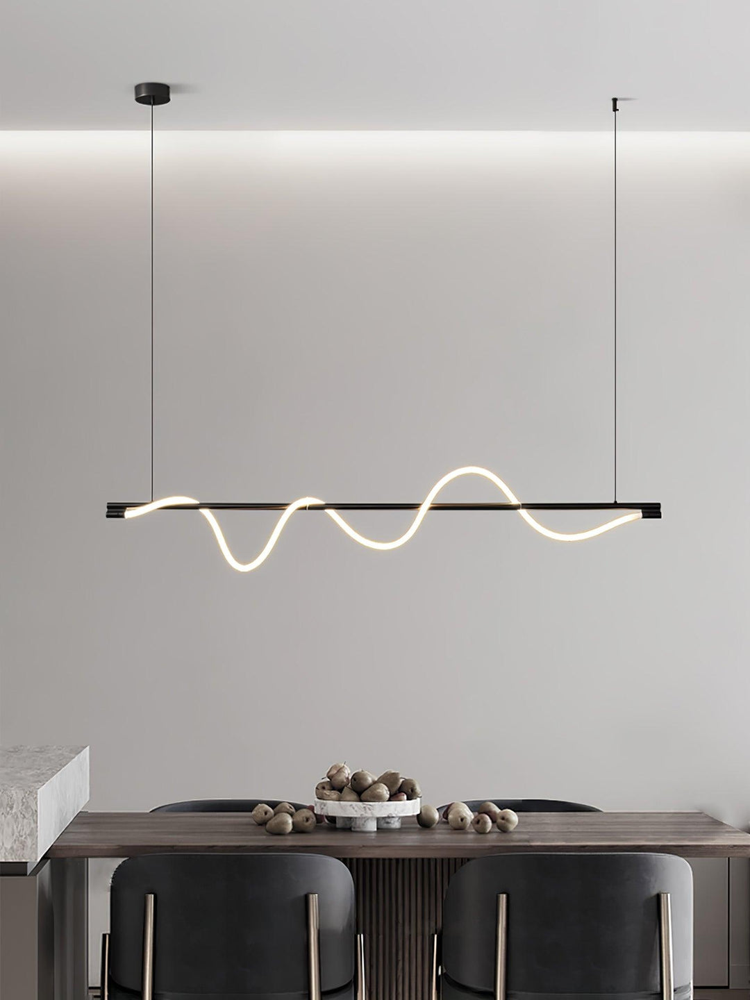 Linear Curve Island Pendant Lamp - Vakkerlight