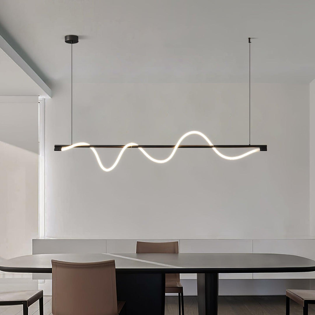 Linear Curve Island Pendant Lamp - Vakkerlight