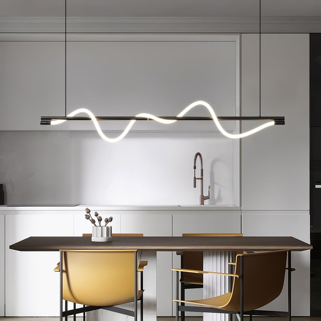 Linear Curve Island Pendant Lamp - Vakkerlight